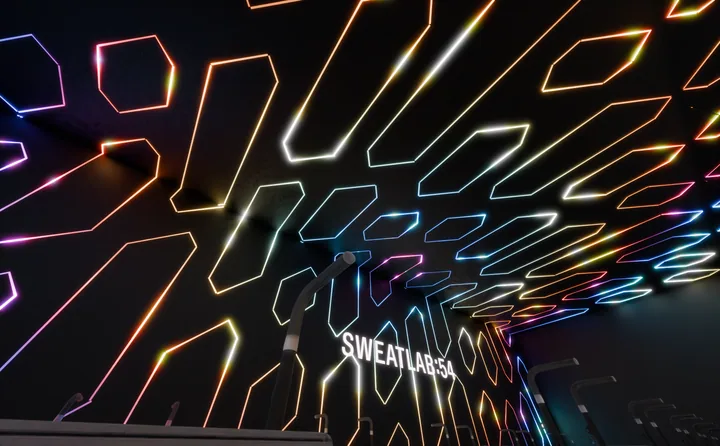 Multicolor maze & grid lighting concept