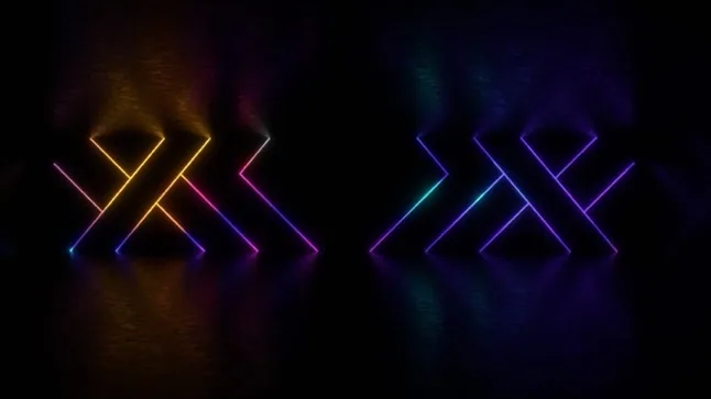 Multicolor maze & grid lighting concept