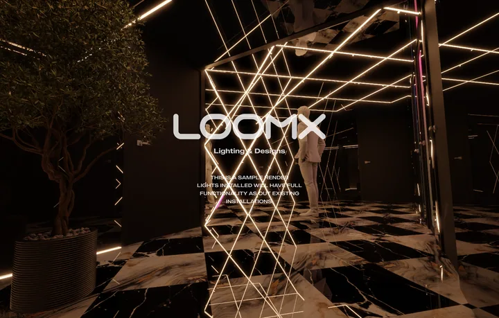 Orange signature installation lighting concept