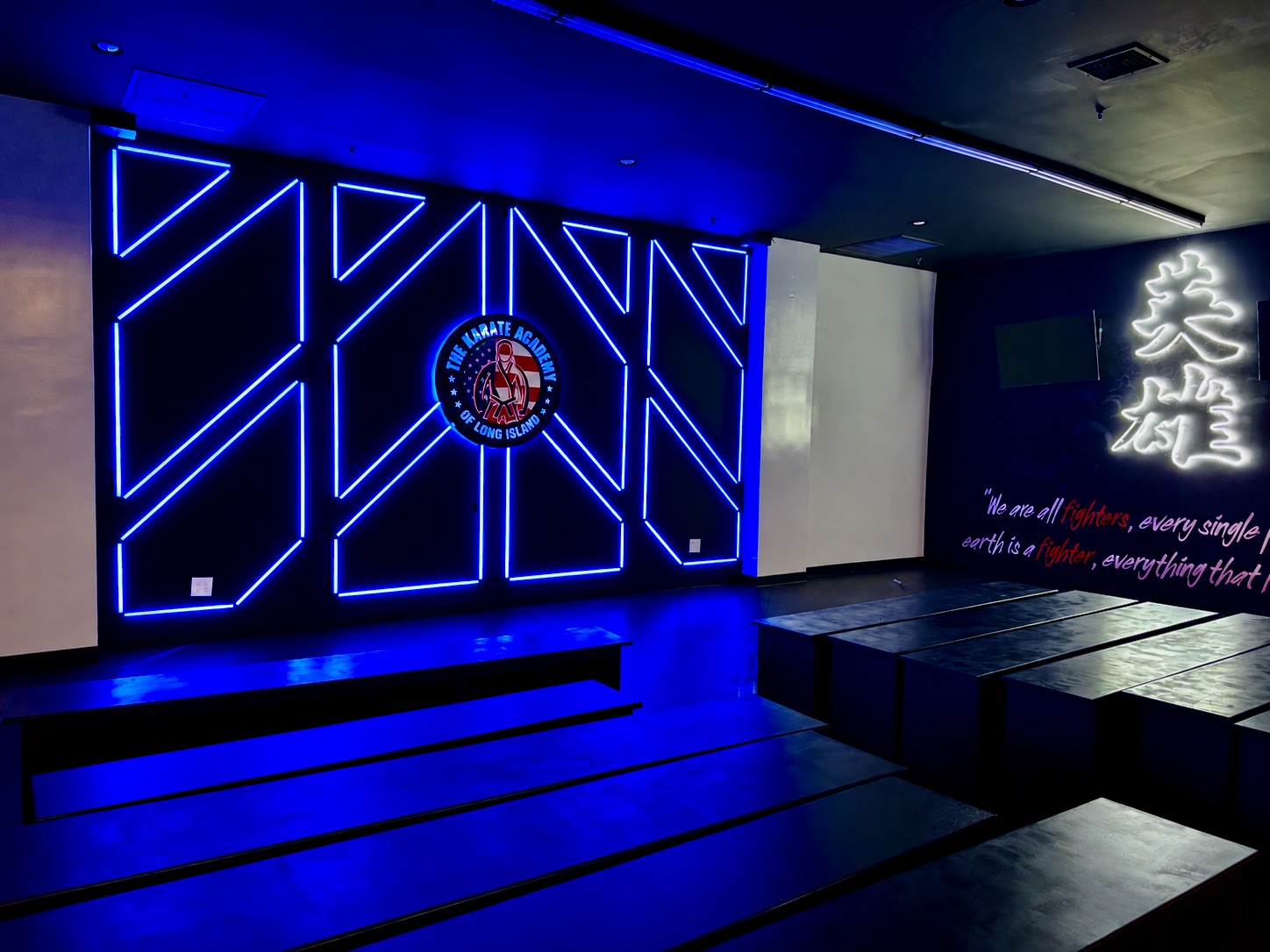 Lighting installation at The Karate Academy of Long Island