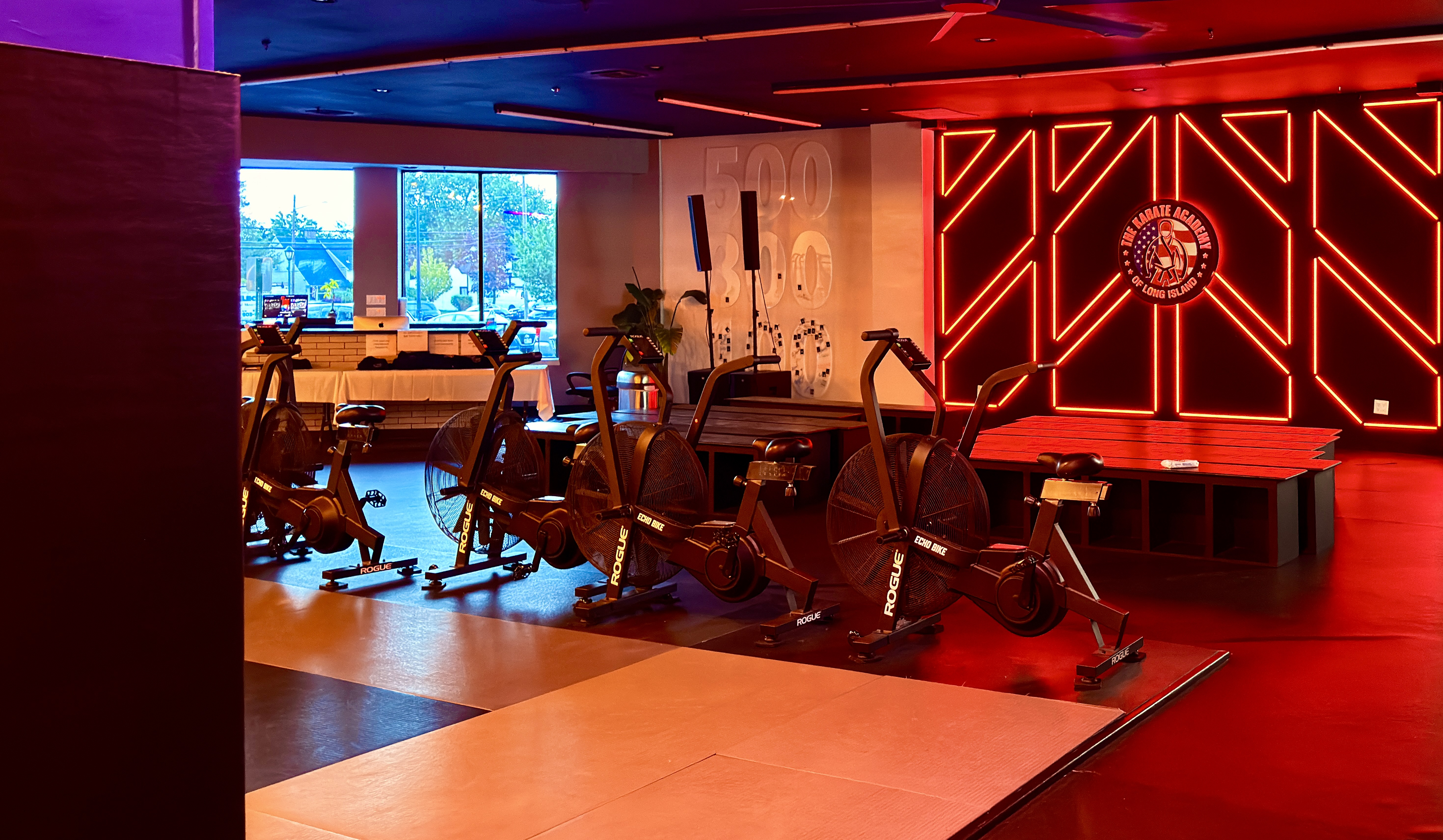 Wide view of The Karate Academy training space